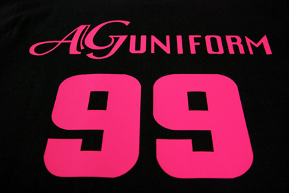 ホットピンクカッティングプリント